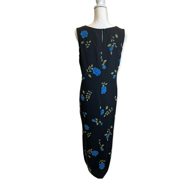 Style & Co Black Floral Maxi Dress Size 12 NWT - Picture 4 of 8